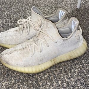 White yeezy sneakers